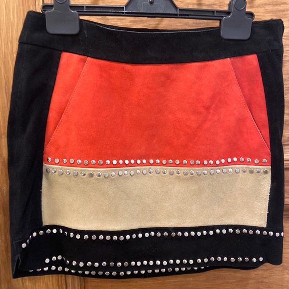 Maje Astrid Suede Skirt BNWT size 38 US 4/6 - Picture 2 of 5